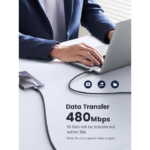 UGREEN 70428 Type-C to Type-C Cable Aluminum Braided with 100W Power Delivery (1.5 Meters) - Image 7