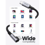 UGREEN 70645 100W USB C Cable 90 Degree Type C Charging Cable (2 Meter) - Image 6