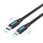 VENTION COVBF USB C Male to Micro USB Male 2A Cable (1 Meter) - Image 7