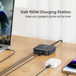 UNITEK 100W Desktop GaN Charging Station 4-Port Fast Charger with Stand - Image 9