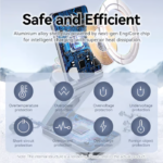 VENTION FGFH0 3-in-1 15W Wireless Charger Stand with MagSafe - Image 8