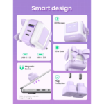 UGREEN 35291 UNO 65W USB C 3-Port GaN Fast Charger for iPhone 16/15 Pro Max - Image 7