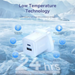 VENTION FEQB0-UK GaN III 30W Fast Wall Charger 2-Port USB (Black) UK Plug - Image 8