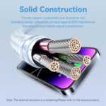 VENTION LANBF USB 2.0 Type-A Male to Lightning Male 2.4A Cable (1 Meter) Black - Image 8