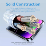 VENTION LALBF USB-C to Lightning Cable (1 Meter) MFi Certified, 3A Fast Charging - Image 9