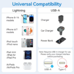 VENTION LANBF USB 2.0 Type-A Male to Lightning Male 2.4A Cable (1 Meter) Black - Image 12