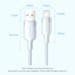 VENTION LANBH USB 2.0 Type-A Male to Lightning Male 2.4A Cable (2 Meter) Black - Image 12