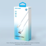VENTION LANBF USB 2.0 Type-A Male to Lightning Male 2.4A Cable (1 Meter) Black - Image 14