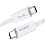 UGREEN 40113 Thunderbolt 3 USB4 Gen3 Cable 40Gbps Data Sync (USB-IF Certified) 100W Charging, 8K@60Hz Video (0.8 Meter)