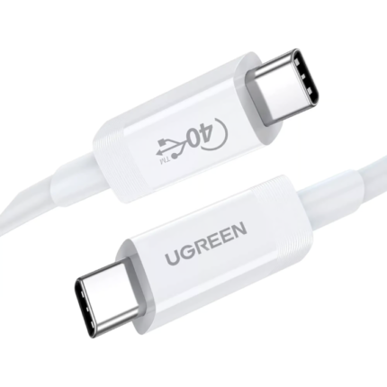 UGREEN 40113 Thunderbolt 3 USB4 Gen3 Cable 40Gbps Data Sync (USB-IF Certified) 100W Charging, 8K@60Hz Video (0.8 Meter)
