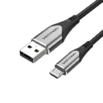 VENTION USB 2.0 A to Micro USB Cable 3A Fast Charging Nylon Braided & 480Mbps Data Transfer