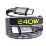 JSAUX 240W PD 3.1 USB-C to USB-C Cable Certified E-Marker 2.0 (3 Meter) for MacBook Pro/Air, iPad, Dell XPS, iPhone 17/16/15 Series