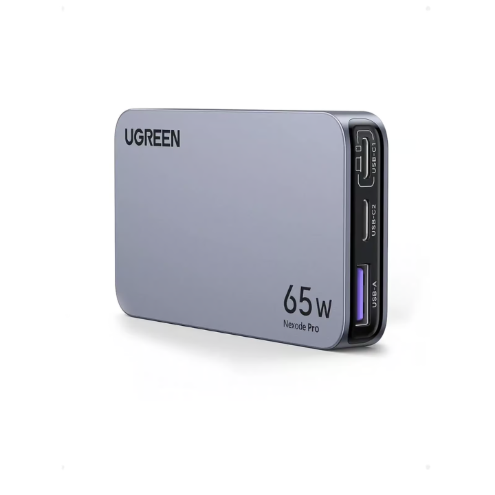 Untitled design (8) UGREEN 15816 Nexode Pro 65W GaN Charger 3-Port Flat Fast Wall Charger for MacBook Air, iPhone 16/15, Galaxy S24/S23