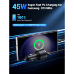 UGREEN 90645 63W USB C Car Charger, PD 45W Type C Car Charger Fast Charging - Image 2
