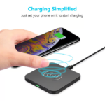 CHOETECH T511S CHOETECH QI Certified 10W-7.5W Fast Wireless Charger Pad - Image 2