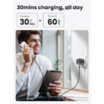 UGREEN 90878 30W USB-C Charger Nexode (UK Plug) Foldable PD 3.0 Fast Charging for iPhone 16/15/14/13 - Image 2