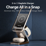 VENTION FGFH0 3-in-1 15W Wireless Charger Stand with MagSafe - Image 2