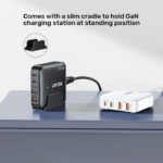 UNITEK 100W Desktop GaN Charging Station 4-Port Fast Charger with Stand - Image 3