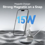 VENTION FGHIF 15W Magnetic Wireless Charger Stand (MagSafe) Aluminum Alloy Silver - Image 13