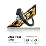 UGREEN 70645 100W USB C Cable 90 Degree Type C Charging Cable (2 Meter) - Image 2