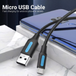 VENTION USB 2.0 A to Micro USB Cable 3A Fast Charging & 480Mbps Data Transfer - Image 2