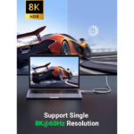 UGREEN 40113 Thunderbolt 3 USB4 Gen3 Cable 40Gbps Data Sync (USB-IF Certified) 100W Charging, 8K@60Hz Video (0.8 Meter) - Image 2