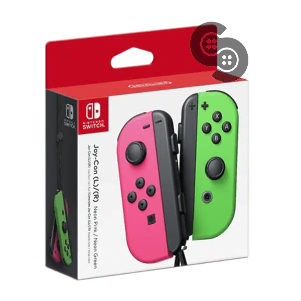 switch-neon-green-and-pink-joycons.png Nintendo Switch JoyCon Pink Green - Image 1